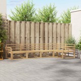 vidaXL Set de canapele de exterior 5 pcs Alb 329 x 170,5 x 73 cm 3386443