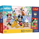 PUZZLE TREFL 60 PREMIUM PLUS KIDS MICKEY SI PRIETENII CU POSTER