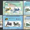 Malaezia 2003 Mi 1202/06 + 1207/14 bl 78/81 MNH - Motociclete