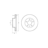 Disc frana Delphi BG3841, parte montare : Punte Fata