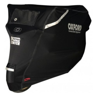 Husa moto Oxford Protex Premium Stretch Fit, negru/gri, marime S foto
