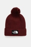The North Face căciulă TNF Logo Box culoarea bordo, NF0A8CHF0VO1