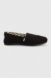 Toms espadrile Alpargata culoarea negru