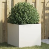 Gossi jardiniera, alb, 42x40x39 cm, otel laminat la rece