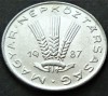 Moneda 20 FILLER - UNGARIA / RP UNGARA, anul 1987 *cod 2040, Europa, Aluminiu