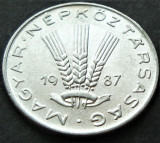 Cumpara ieftin Moneda 20 FILLER - UNGARIA / RP UNGARA, anul 1987 *cod 2040, Europa, Aluminiu