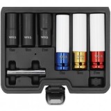 Set 6 tubulare impact pentru jante aliaj, 17,19,21 MM