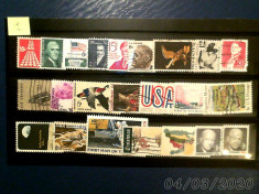 U . S . A . - lot de 22 timbre foto