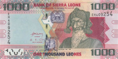 SIERRA LEONE ? bancnota ? 1000 Leones ? 2013 ? P-30b ? UNC ? necirculata foto