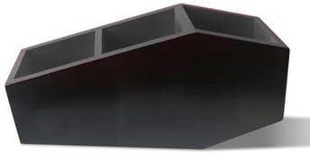 erground Whispers Black Coffin Suport pentru perie de machiaj - Vanitate triplu foto