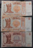 Bancnota 10 si 50 lei Moldova 2015