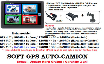 GPS Navigatie ecran HD 7&amp;quot;GPS AUTO GPS TIR GPS CAMIO GPS HARTI FULL EUROPA 2020 foto