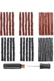 Kit de reparații fără cameră de aer pentru anvelope de bicicletă MTB, set de &icirc;nțepături, 1 furcă din oțel, 45 de benzi de reparație, 3.5/6 mm