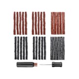 Kit de reparații fără cameră de aer pentru anvelope de bicicletă MTB, set de &icirc;nțepături, 1 furcă din oțel, 45 de benzi de reparație, 3.5/6 mm