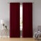 Draperie din catifea cu rejansa transparenta cu ate pentru galerie, Madison, 200x210 cm, densitate 700 g/ml, Burgundy, 1 buc