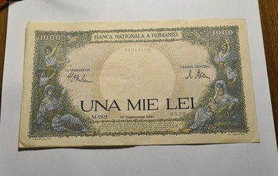 1000 lei 1941 foto