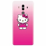 Husa silicon pentru Huawei Mate 10, Cute Pink Catty