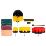 Accesorii curatat, pentru masina de gaurit, tija hexagonala, cu adaptor, set 14 buc, Strend Pro GartenVIP DiyLine