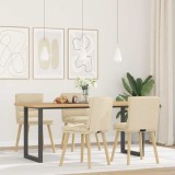 VidaXL Scaune de bucătărie, 4 buc., material textil