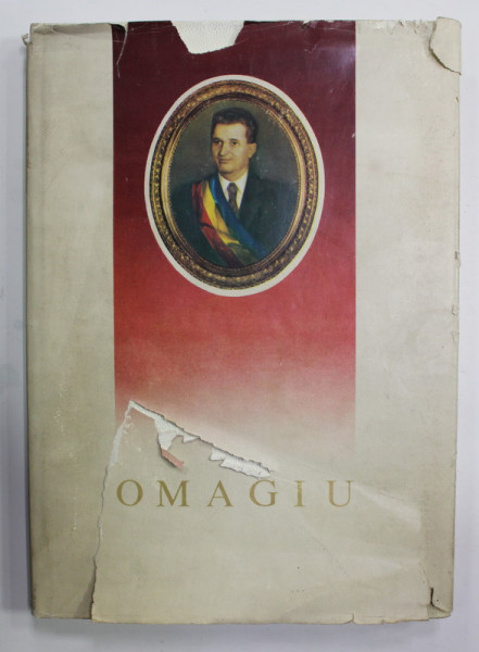 OMAGIU ADUS TOVARASULUI NICOLAE CEAUSESCU de ARTISTI SI SCIITORI CLUJENI , 1982 , SUPRACOPERTA IN STARE PROASTA , PREZINTA HALOURI DE APA *