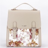 Rucsac bej cu imprimeu floral DHJ731-3 M11