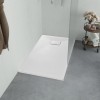 Cadita dus vidaXL alba 90x70 cm SMC, baza dus rezistenta, anti-alunecare, usor de curatat