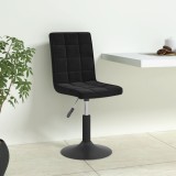 vidaXL Scaune de masă pivotante, 4 buc., negru, catifea