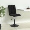vidaXL Scaune de bucătărie pivotante, 4 buc., negru, catifea
