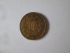 Danemarca 1 Skilling Rigsmont 1856 UNC regele Frederik VII,patina deosebita, Europa, Bronz