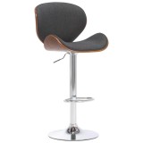 Cumpara ieftin Scaun de bar, gri, material textil