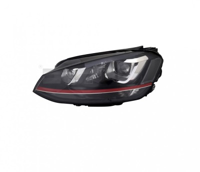 Far Volkswagen Golf Vii (5k), 10.2012-03.2017, model: GTI, montare fata, stanga, bi-xenon; cu lumina de zi; D3S+H21W+H7+PW24W; electric; fara bec xen foto
