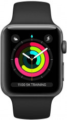 Smartwatch Apple Watch Series 3 GPS 42mm Grey Alu Black Sport Band foto