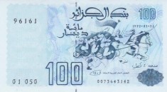 Bancnota Algeria 100 Dinari 1992 - P137 UNC