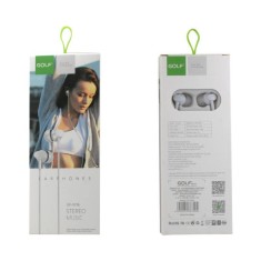 Casti HandsFree Stereo cu microfon Golf M16 alb foto