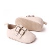Pantofiori pentru bebelusi, ivoire, cu catarame (Marime Disponibila: 3-6 luni, Superbaby