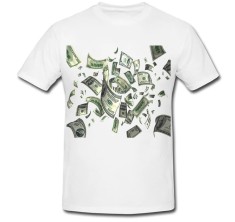Tricou &amp;quot; Bani in vant 3 &amp;quot; foto