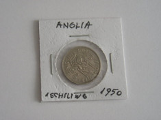 DCR1 - MONEDA ANGLIA - ONE SHILLING EMISA IN ANUL 1950 foto