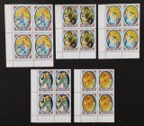 NIUE-CRACIUN 1993-PICTURI-serie a 5 V.in bloc de patru-MNH**-NIU 024A