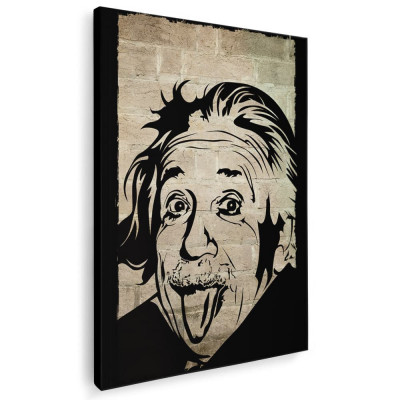 Tablou Albert Einstein fizician Tablou canvas pe panza CU RAMA 60x80 cm foto