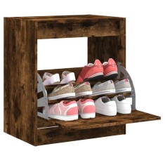 vidaXL Pantofar, stejar fumuriu, 60x42x69 cm, lemn compozit