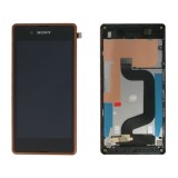 Ansamblu display touchscreen rama Sony Xperia E3 D2203 cooper