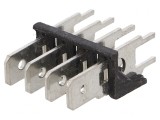 Conector Spadă 6.3mm 0.8mm THT Oțel Cositorit 500V