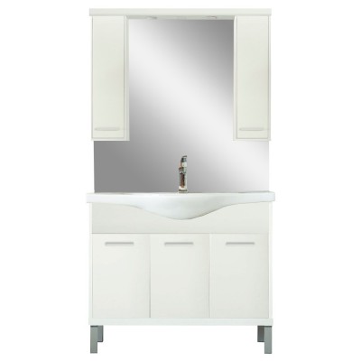 Mobilier complet de baie Nerva 105 alb foto