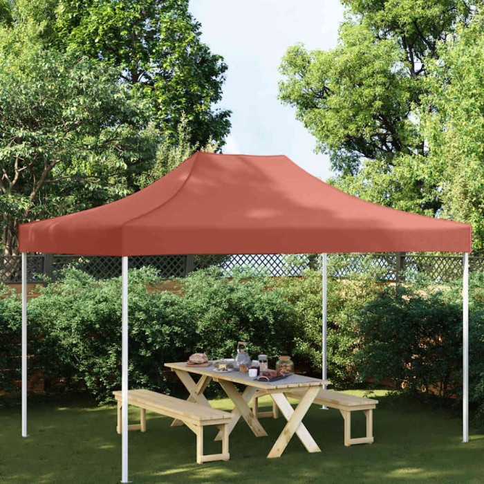 Acoperiș pentru cort de petrecere, cărămiziu, 4 x 3 m, 270 g/m&sup2;