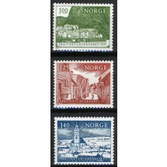 Norvegia 1975 - Cladiri, arhitectura, serie nheuzata