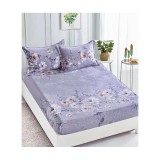 Cumpara ieftin Husa de pat cocolino cu elastic + 2 fete de perne pentru pat dublu -JO932