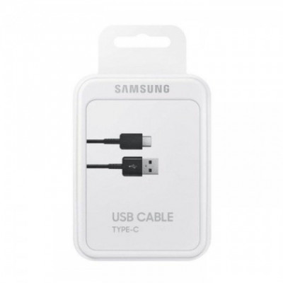 Cablu de Date si Incarcare USB la USB Type-C, Samsung EP-DG930IBEGWW, 1.5 m, Negru, Original EU Blister foto