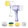 Perie electrica pentru curatare, 4 capete, USB, 1200mAh
