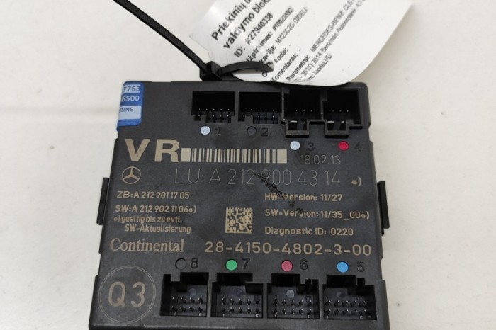 Modul de control ușă dreapta față MERCEDES-BENZ CLS C218 2014 OEM: A2129004314,A2129011705,A2129021106 27940338