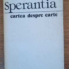 Carte despre carte, Eugeniu Sperantia